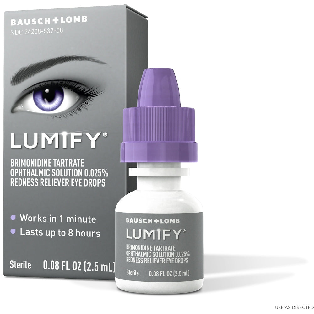 LUMIFY Redness Reliever Sterile Eye Drops – Bausch + Lomb, 0.08 fl oz