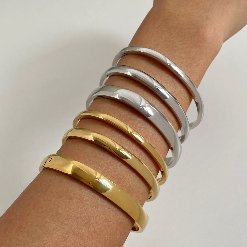 Retro Minimalistic Buckle Simple Bracelet Gold Bracelet