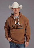 Stetson Horse rider and Stars (Orange) - Men's Hoodie Sweatshirt