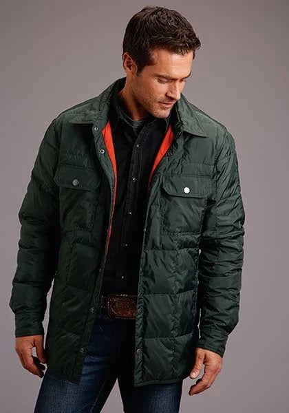 Stetson Modern Denim (Black) - Men's Western Shirt