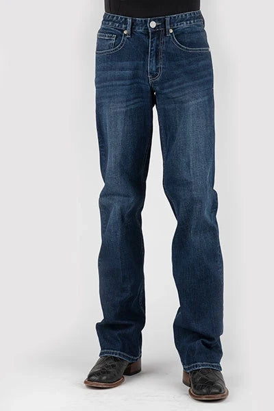 Stetson 1313 Modern Fit Stretch (Dark Wash) - Men's Jeans