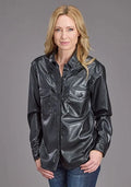 Stetson Oversized Leather (Black) - Women's Button Up Shirt