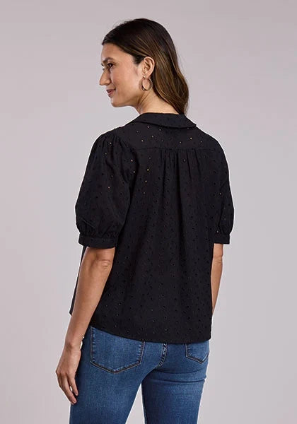 Stetson 2916 Pan Collared (Black) - Women's Blouse