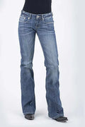 Stetson 816 Classic Boot Cut Half Circle Pocket ( Denim Light Wash )- Women's Jeans