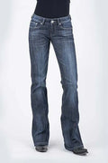 Stetson 816 Classic Boot Cut Zig Zag Pocket ( Denim Dark Wash )- Women's Jeans