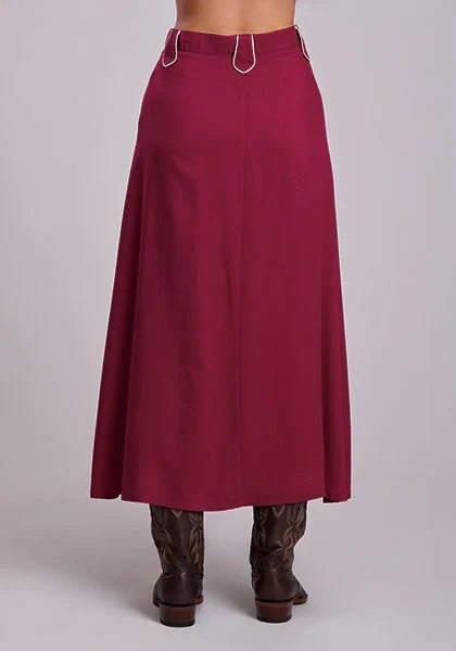Stetson 3155 Solid Rayon (Wine)  - Women's Skirt