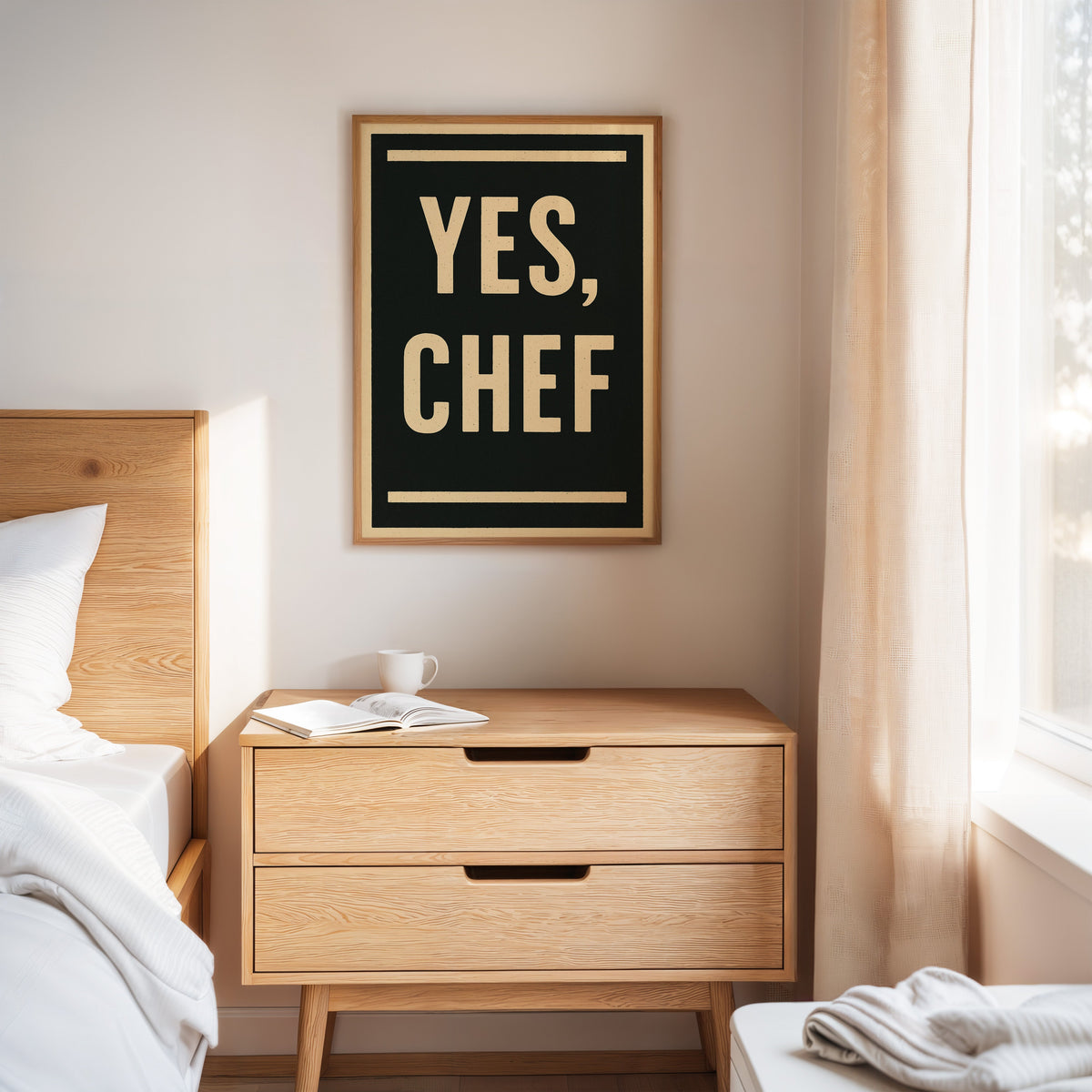 Yes Chef Kitchen Command Print