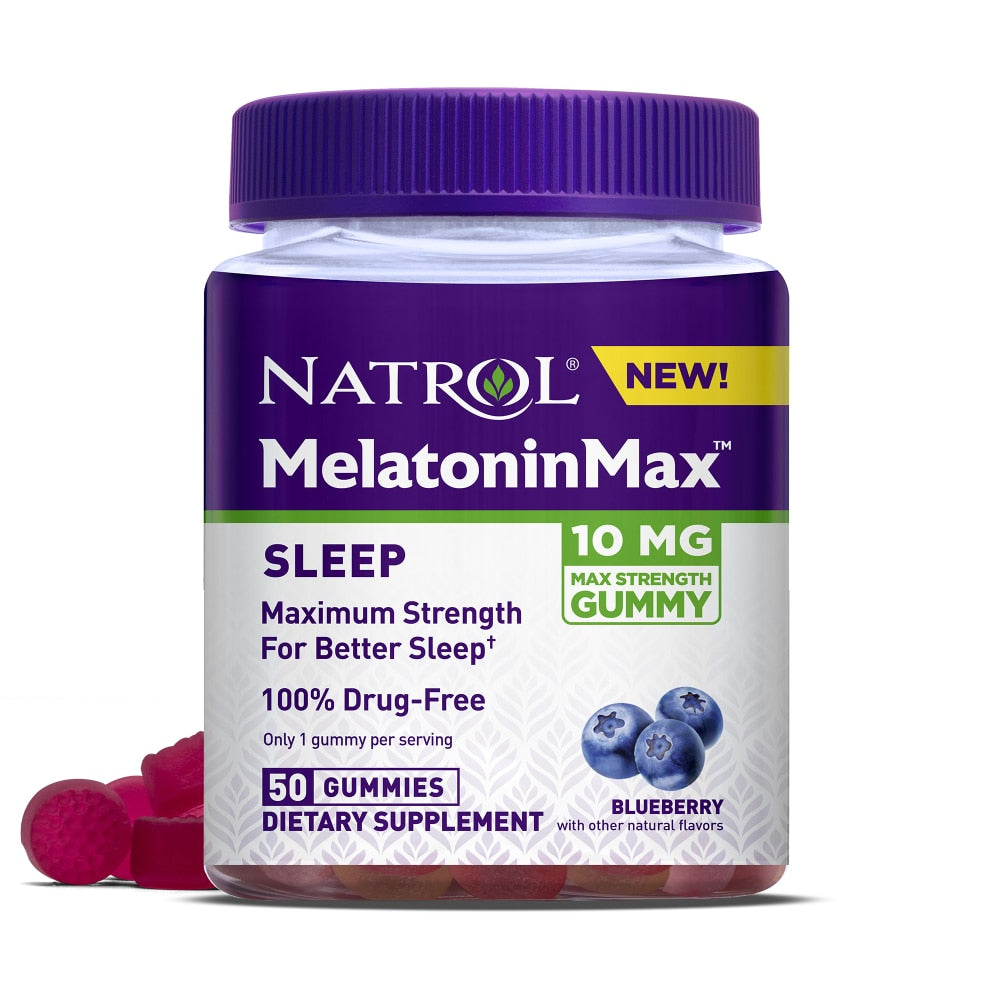 Natrol® MelatoninMax™ 10 mg Blueberry Gummy, 50 EA