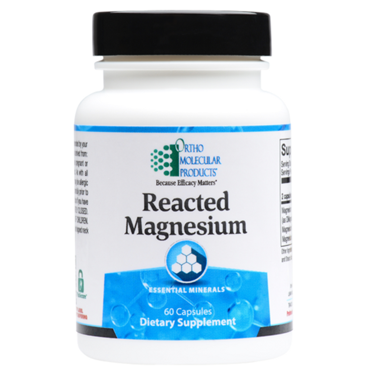 Ortho Molecular Products Reacted Magnesium 60 Capsules