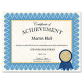 Geographics Certificate Kit, 8.5 x 11, Blue Spiral with Blue Border