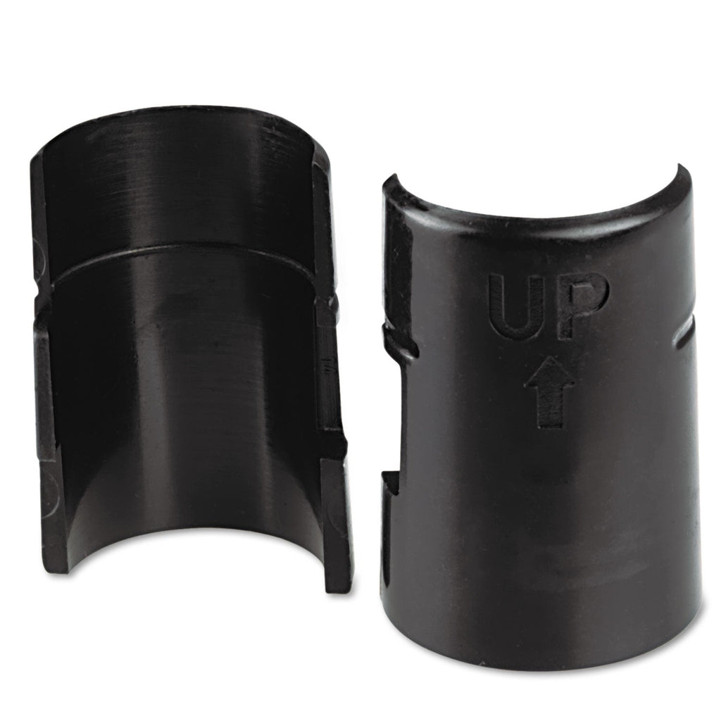 Alera Wire Shelving Shelf Lock Clips, Plastic, Black, 4 Clips/Pack
