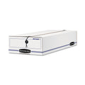 Bankers Box LIBERTY Check and Form Boxes, 11" x 24" x 5", White/Blue, 12/Carton