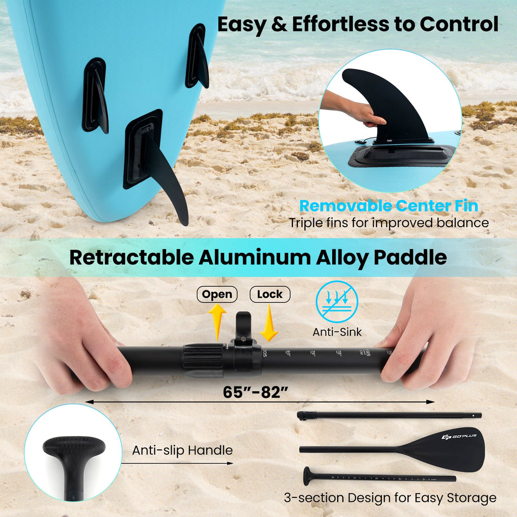 10/11 Feet Inflatable Stand Up Paddle Board with Premium SUP Accessories