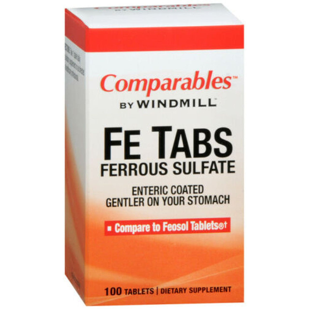 Ferrous Sulfate 325 mg (65 mg Elemental Iron) - 100 Tablets