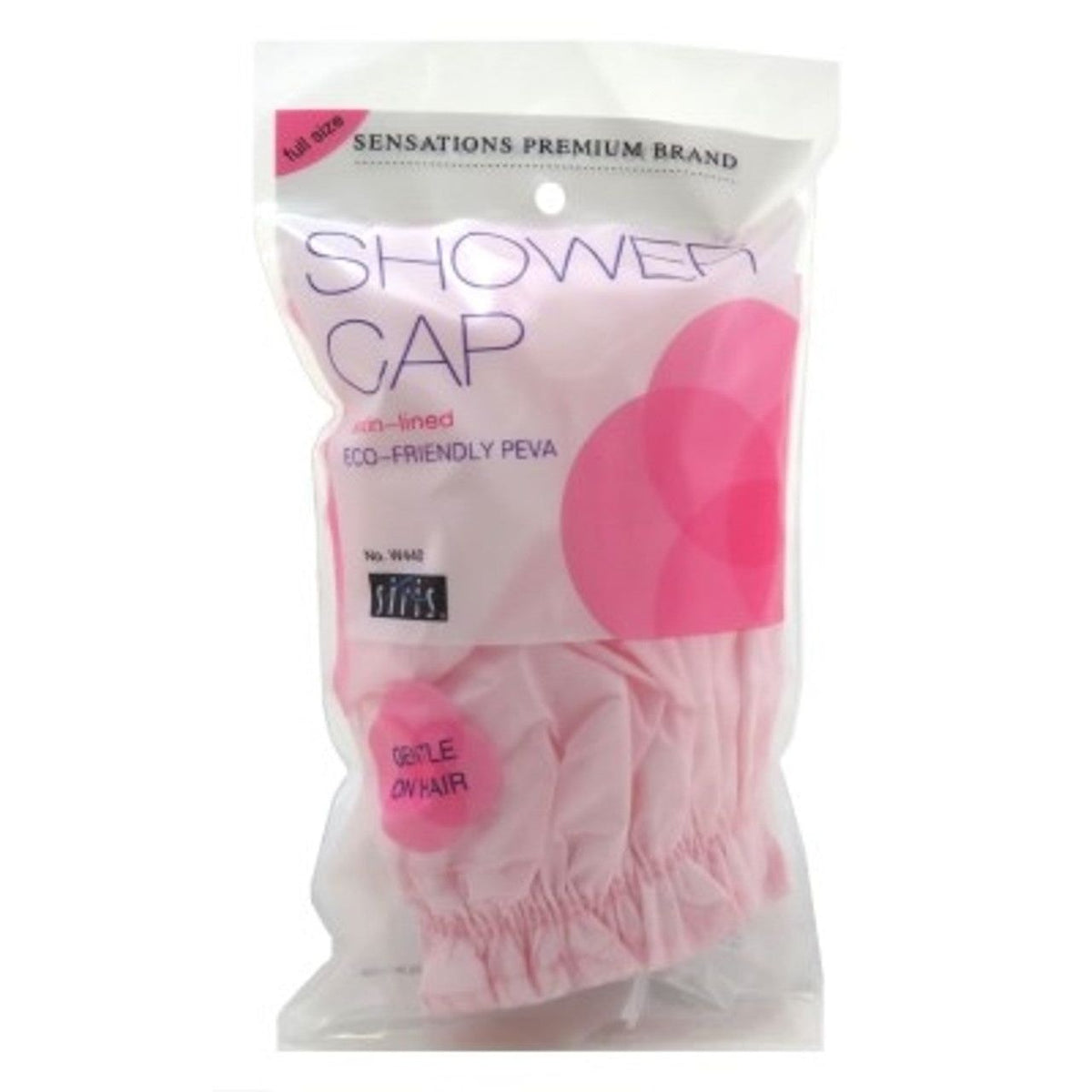 Siris Satin Lined Vinyl Shower Cap, Full Size