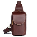 Men's Fashionable And Versatile Leather Crossbody Bag