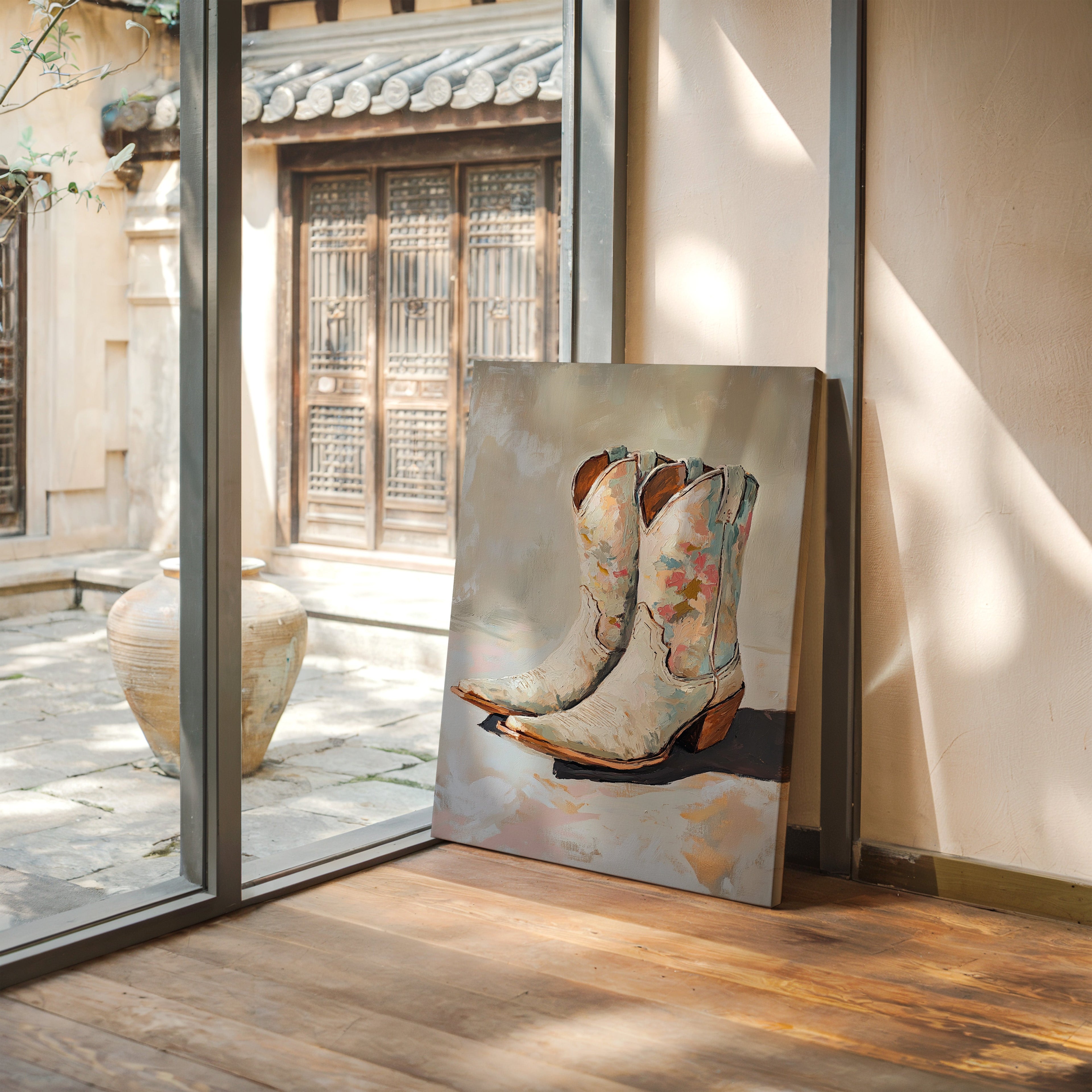 Painted Soles: Floral Cowgirl Boots
