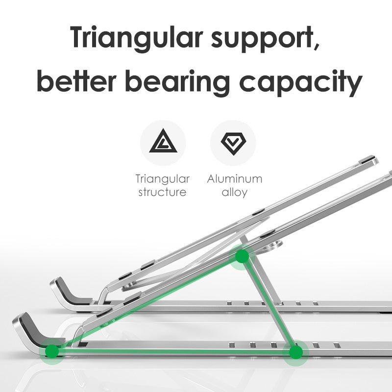 Portable Adjustable Laptop Stand with Cooling Function