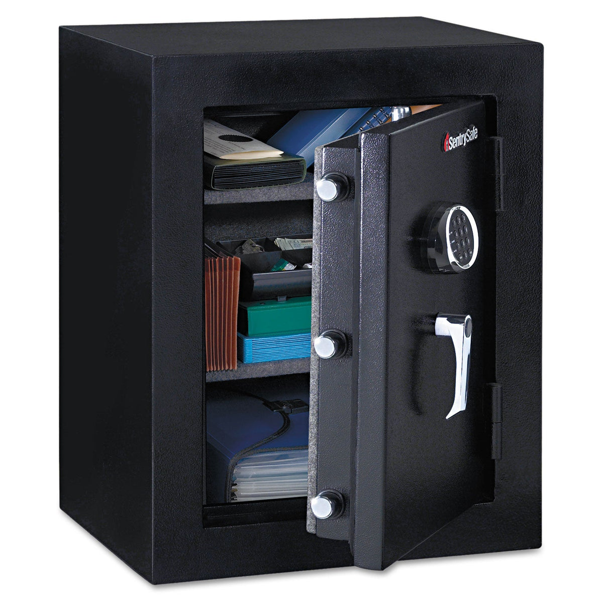 Sentry Executive Fire-Safe, 3.4 cu ft, 21.75w x 19d x 27.75h, Black