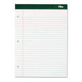 TOPS Double Docket Ruled Pads with Extra Sturdy Back, Wide/Legal Rule, 100 White 8.5 x 11.75 Sheets