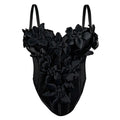 Cross-border Europe And The United States New Three-dimensional Flower Camisole Top Slim-fit Pure Desire Style Sexy Fish Bone Chest