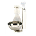 Edwin Jagger Nickel-Plated Shaving Brush and Razor Stand RHM8B