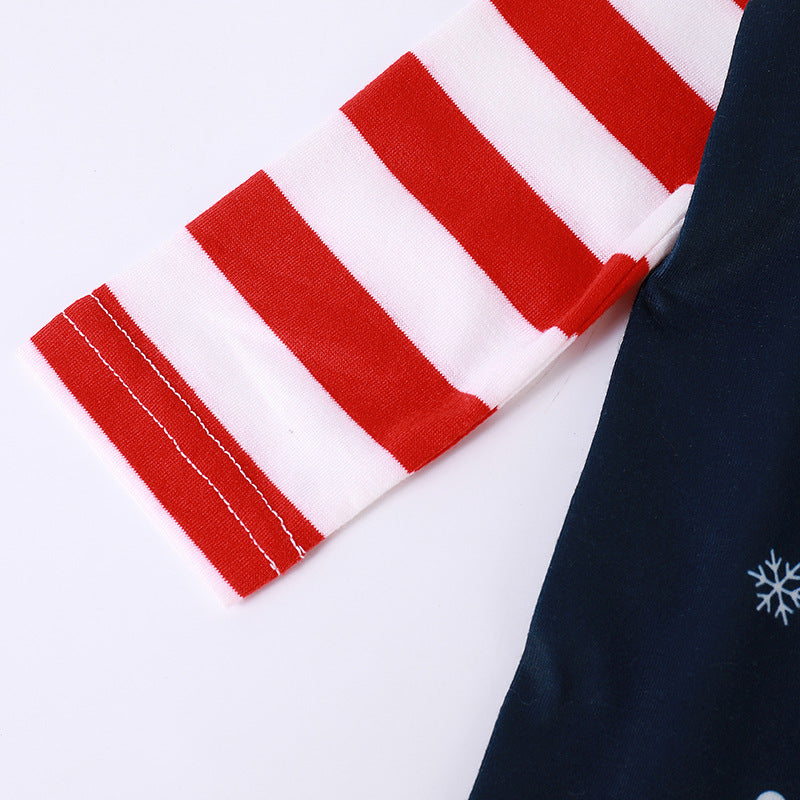 Santa Printed Parent-child Homewear