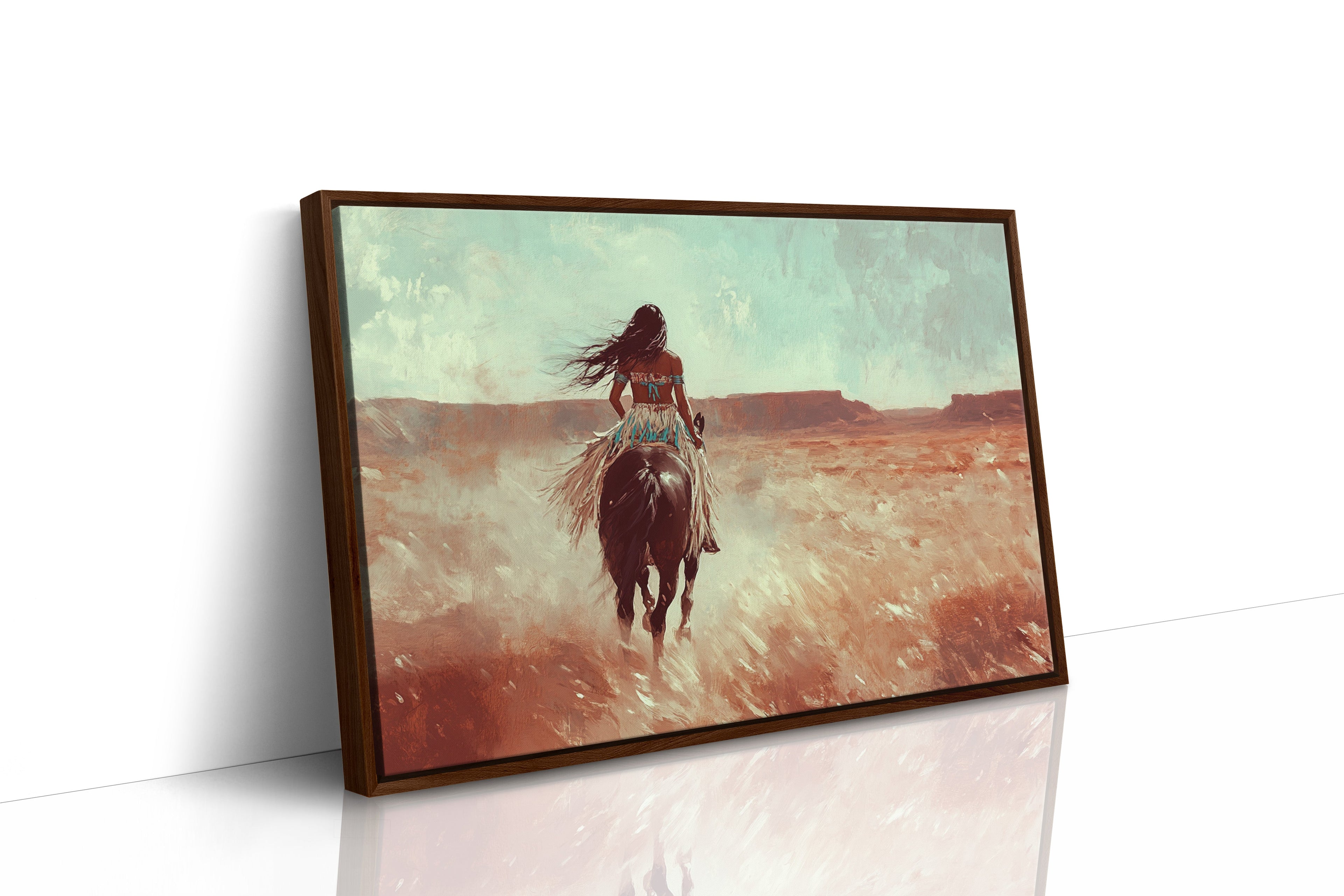 Spirit Rider Through Painted Canyons