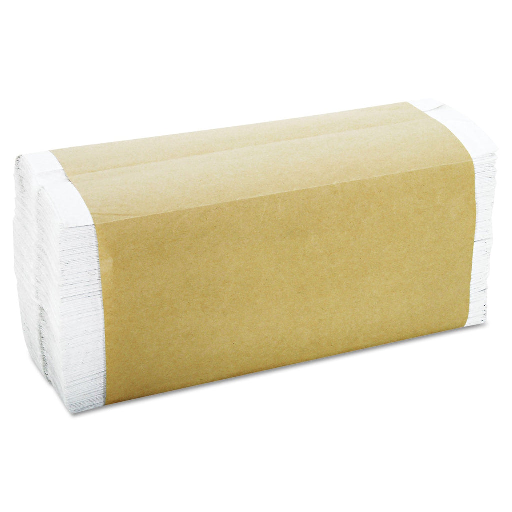 General Supply C-Fold Towels, 11 x 10.13, White, 200/Pack, 12 Packs/Carton