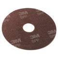 Scotch-Brite Surface Preparation Pad, 20" Diameter, Maroon, 10/Carton