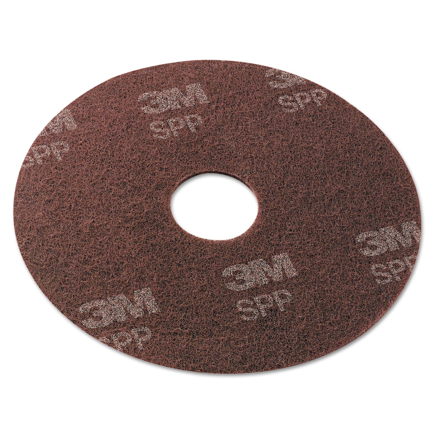 Scotch-Brite Surface Preparation Pad, 20" Diameter, Maroon, 10/Carton