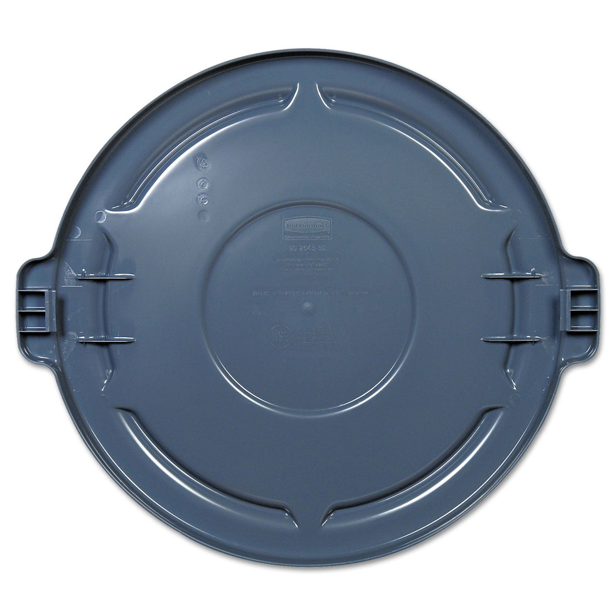 Rubbermaid Vented Round BRUTE Lid, 24.5" Diameter x 1.5h, Gray