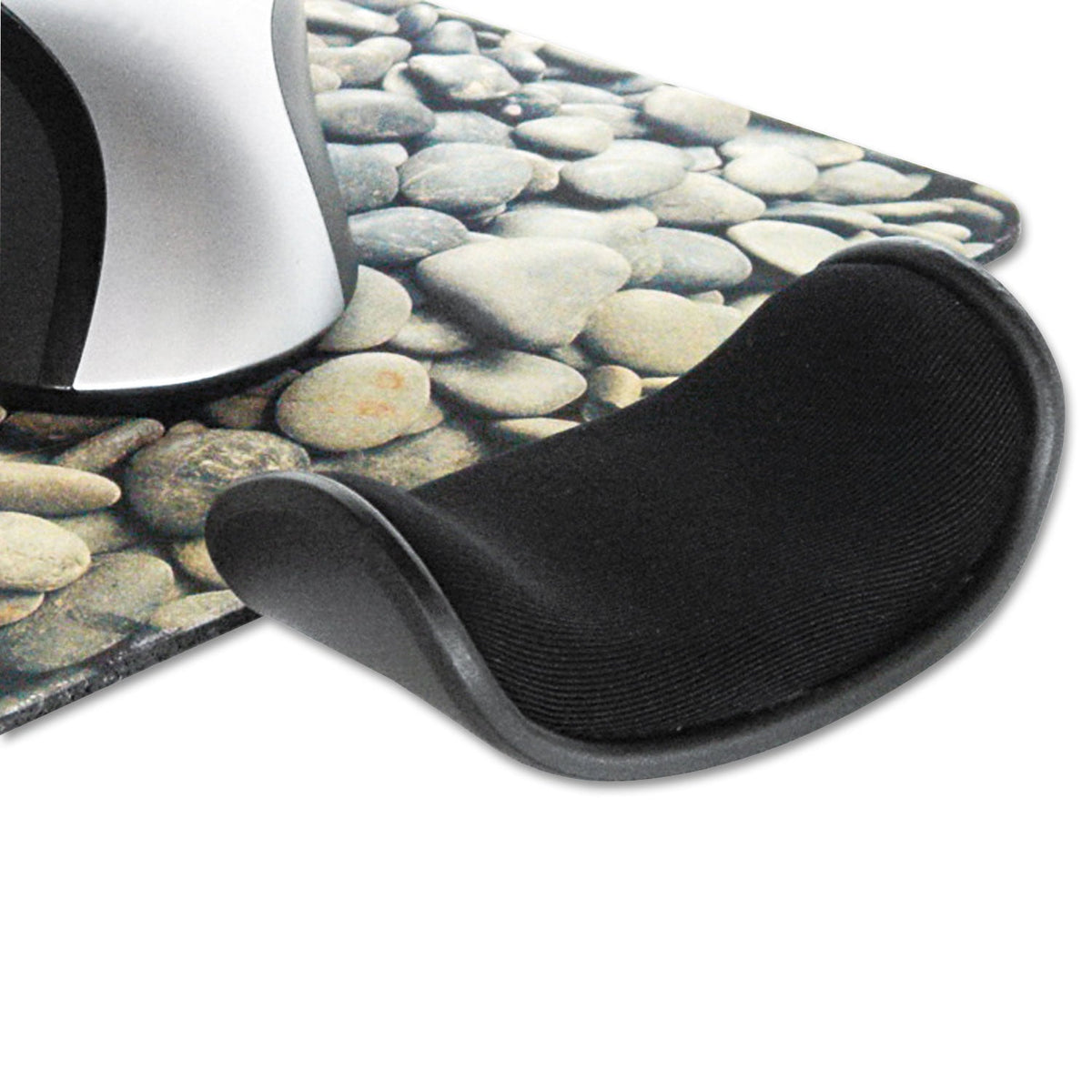 Allsop Wrist Assist Memory Foam Ergonomic Wrist Rest, 6 x 6.5, Black