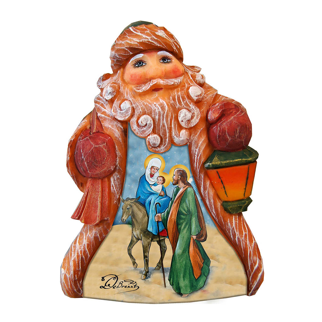 Tiny Tale Santa Nativity Handcrafted Christmas Figurine - G. DeBrekht - Christmas Santa Snowman Decor - 561614