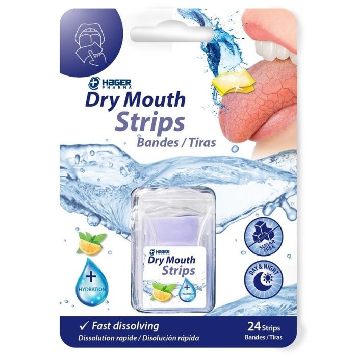Hager Worldwide Dry Mouth Fast Dissolving Strips 24 Count