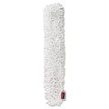 Rubbermaid HYGEN Quick-Connect Microfiber Dusting Wand Sleeve, White, 6/Carton