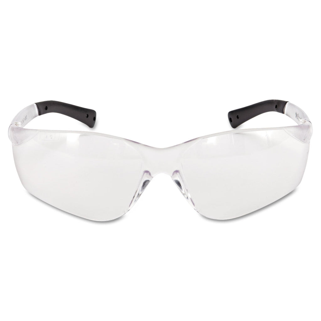 MCR BearKat Safety Glasses, Frost Frame, Clear Lens, 12/Box