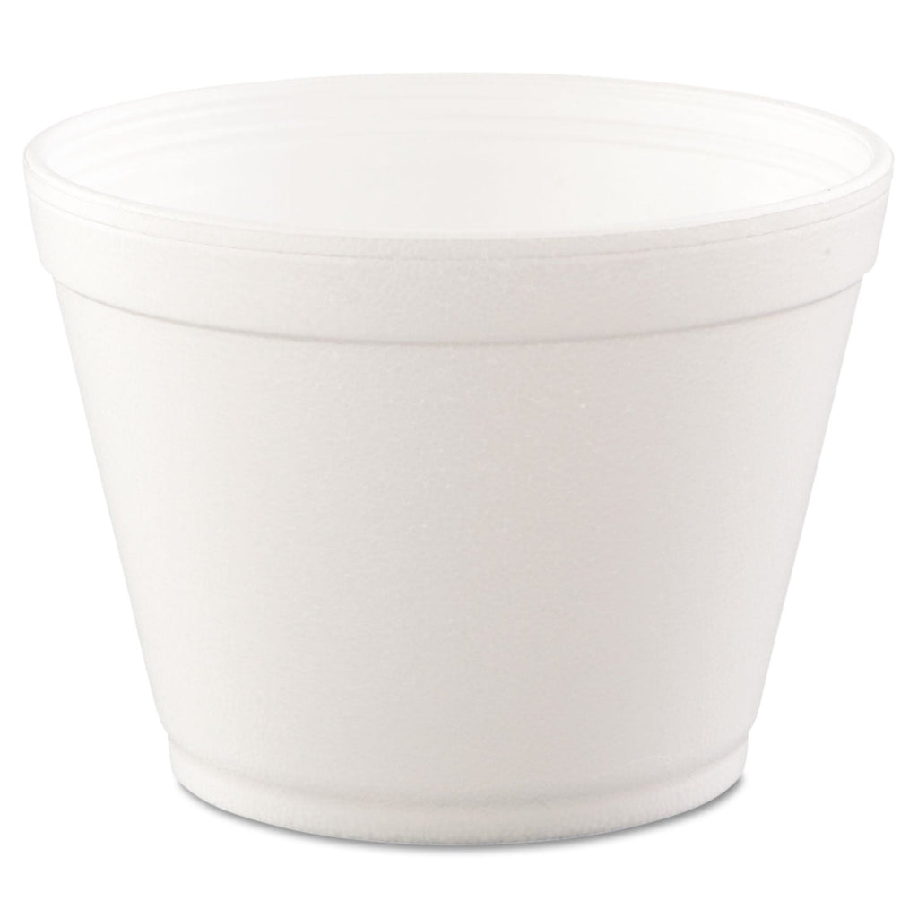 Dart Foam Containers,16 oz, White, 25/Bag, 20 Bags/Carton