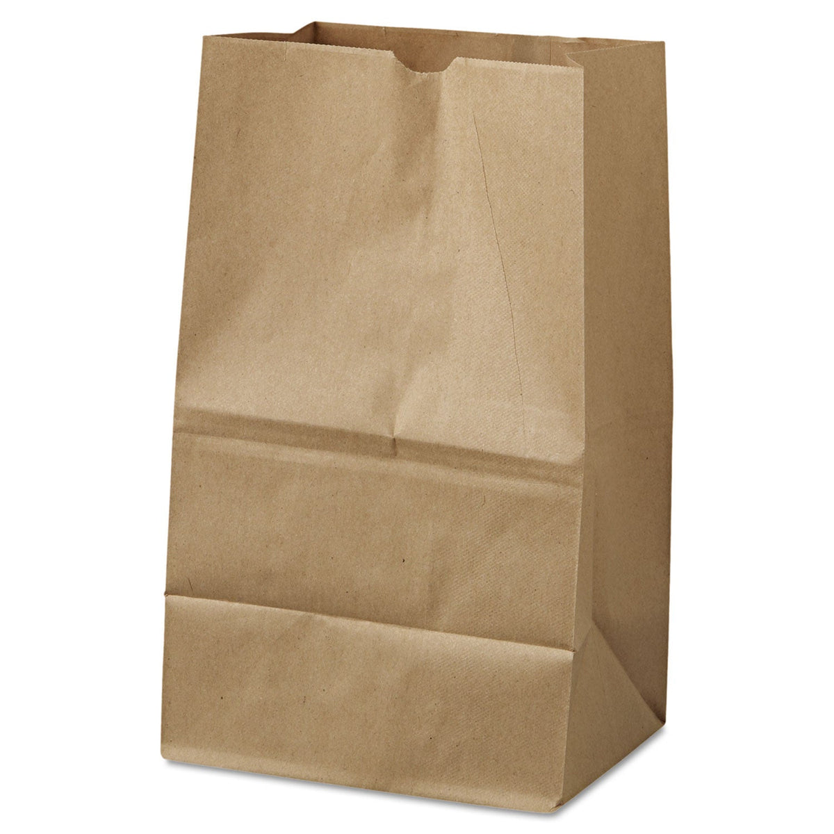 General Grocery Paper Bags, 40 lb Capacity, #20 Squat, 8.25" x 5.94" x 13.38", Kraft, 500 Bags