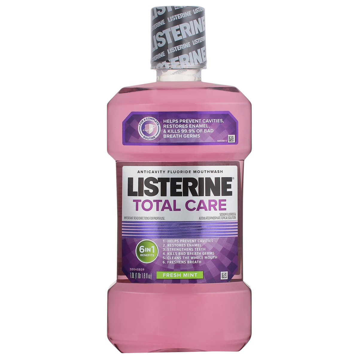 Listerine® Total Care 0.02% Fresh Mint Mouthwash, 1 L