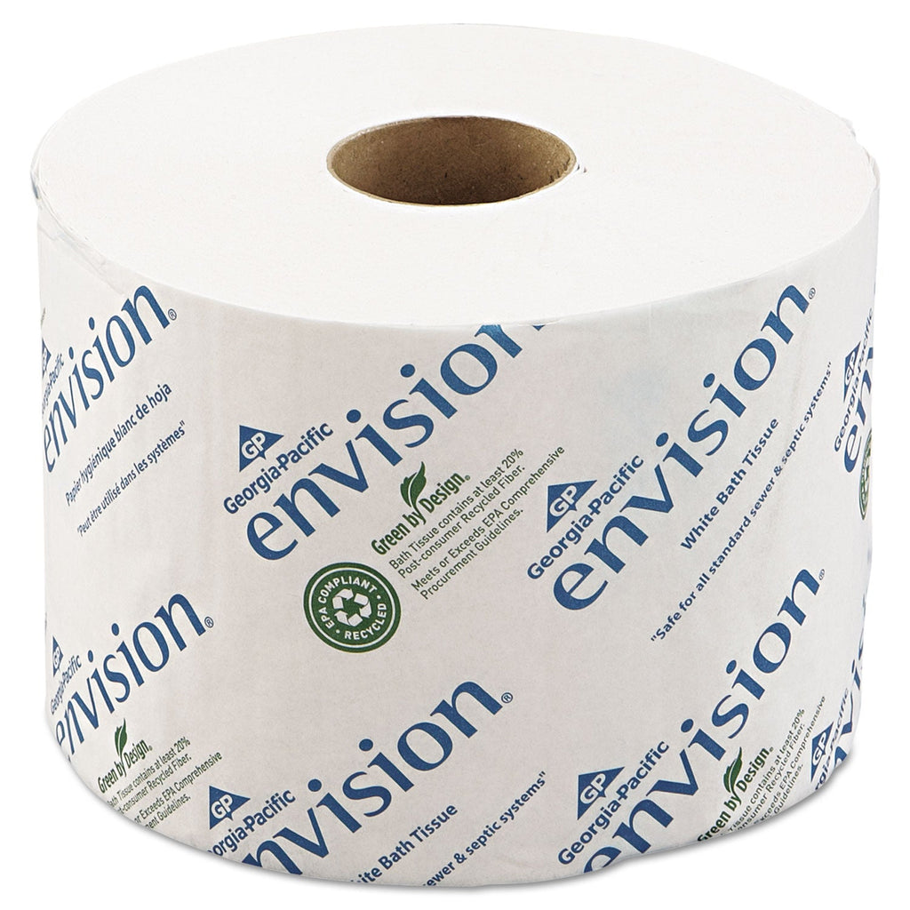 Georgia Pacific Pacific Blue Basic High-Capacity Bathroom Tissue, Septic Safe, 2-Ply, White, 1,000 Sheets/Roll, 48 Rolls/Carton