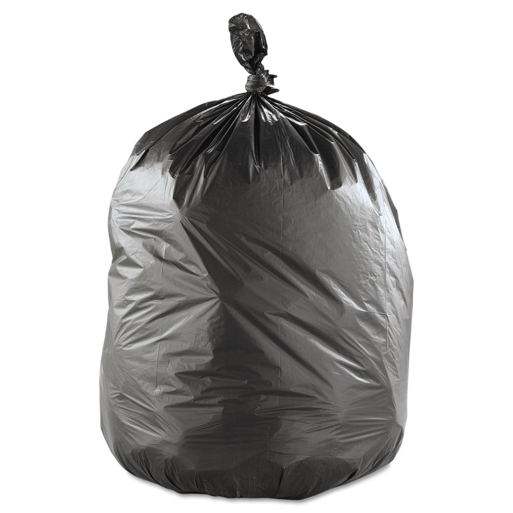 Inteplast Group High-Density Commercial Can Liners Value Pack, 60 gal, 19 microns, 38" x 58", Black, 150/Carton
