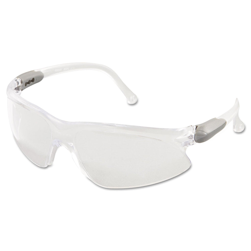 KleenGuard V20 Visio Safety Glasses, Silver Frame, Clear Lens