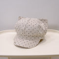 Korean-style Cute And Sweet Polka Dot Newsboy Hat Suitable For Spring And Autumn, Versatile For Casual Wear, Painter's Hat