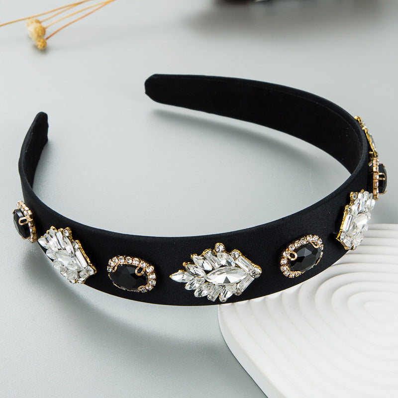 New Ins Fashionable Retro Baroque Headband South Korean High Sense Hair Accessories Face Wash Headwear