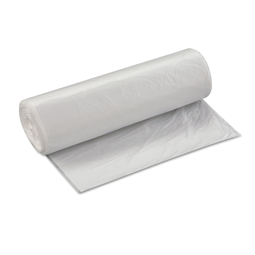 Inteplast Group High-Density Commercial Can Liners Value Pack, 33 gal, 14 microns, 33" x 39", Clear, 250/Carton