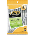 BIC Round Stic Grip Ballpoint Pens - 120 Count (12 Packs of 10) - Black Ink