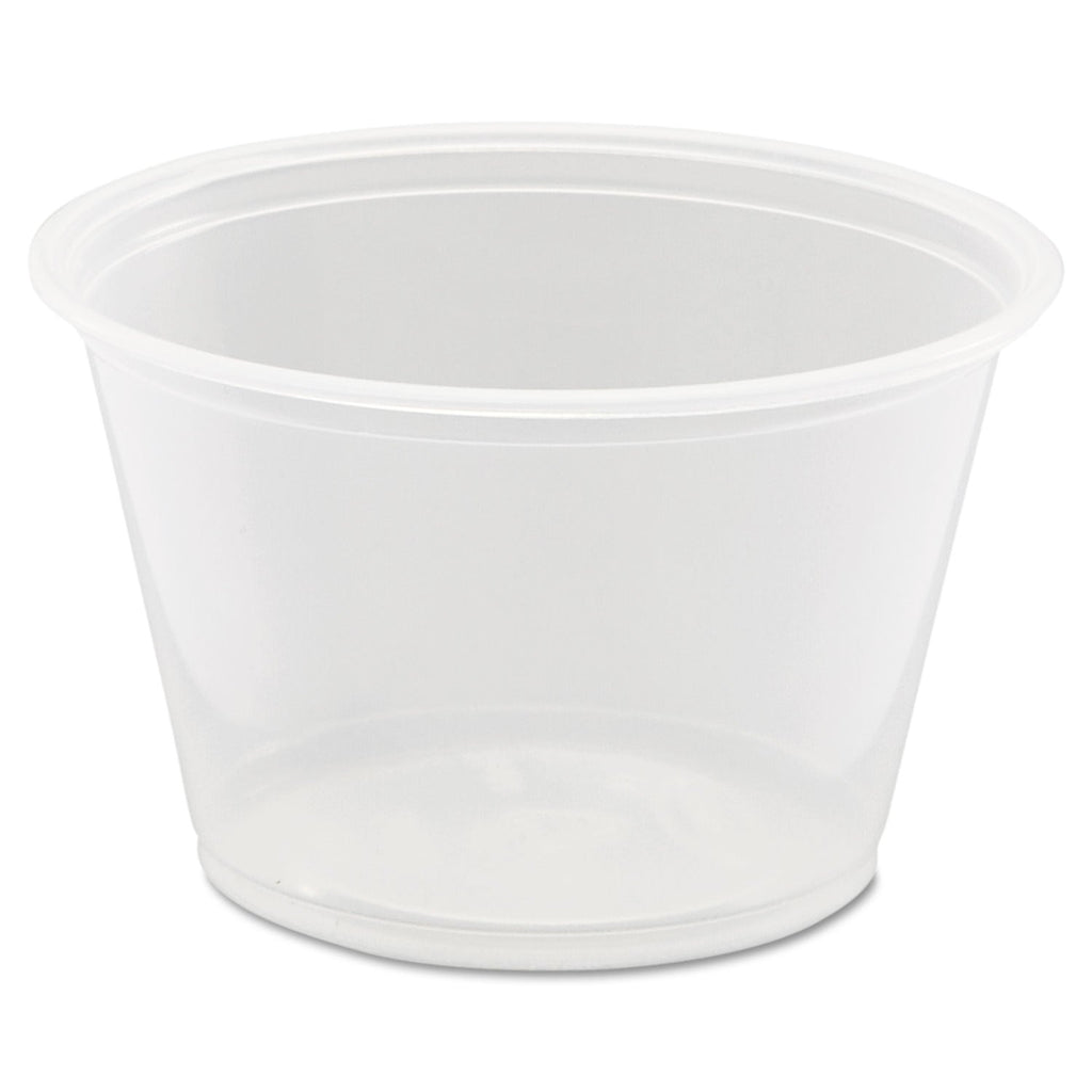 Dart Conex Complements Portion/Medicine Cups, 4 oz, Clear, 125/Bag, 20 Bags/Carton