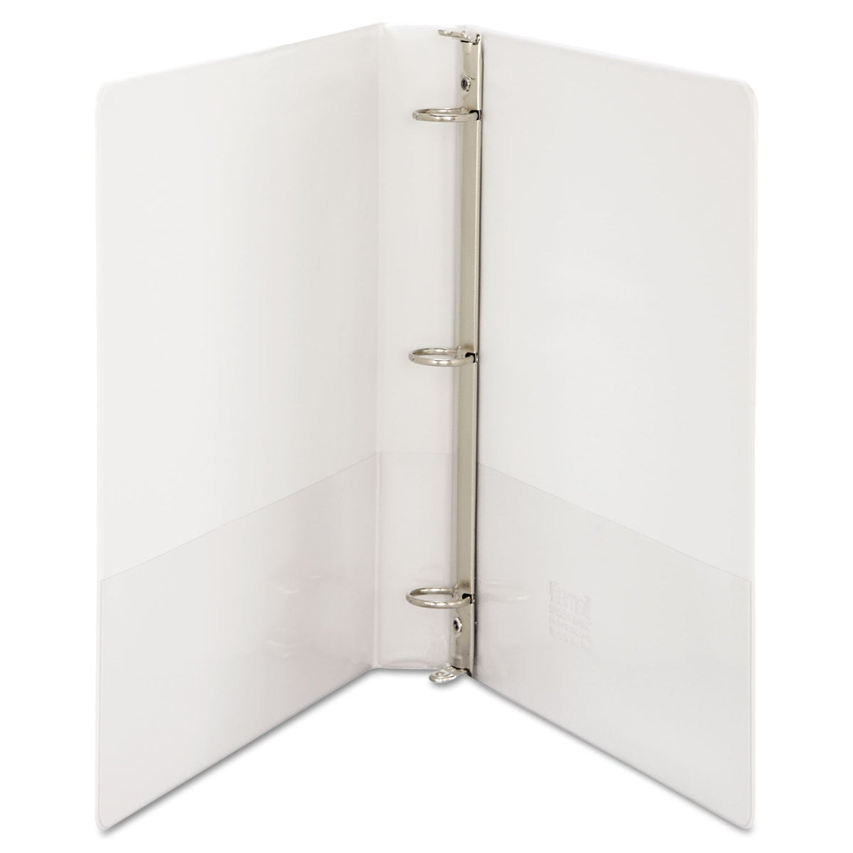 Samsill Speedy Spine Heavy-Duty Time Saving Round Ring View Binder, 3 Rings, 1" Capacity, 11 x 8.5, White