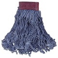 Rubbermaid Super Stitch Blend Mop Head, Large, Cotton/Synthetic, Blue